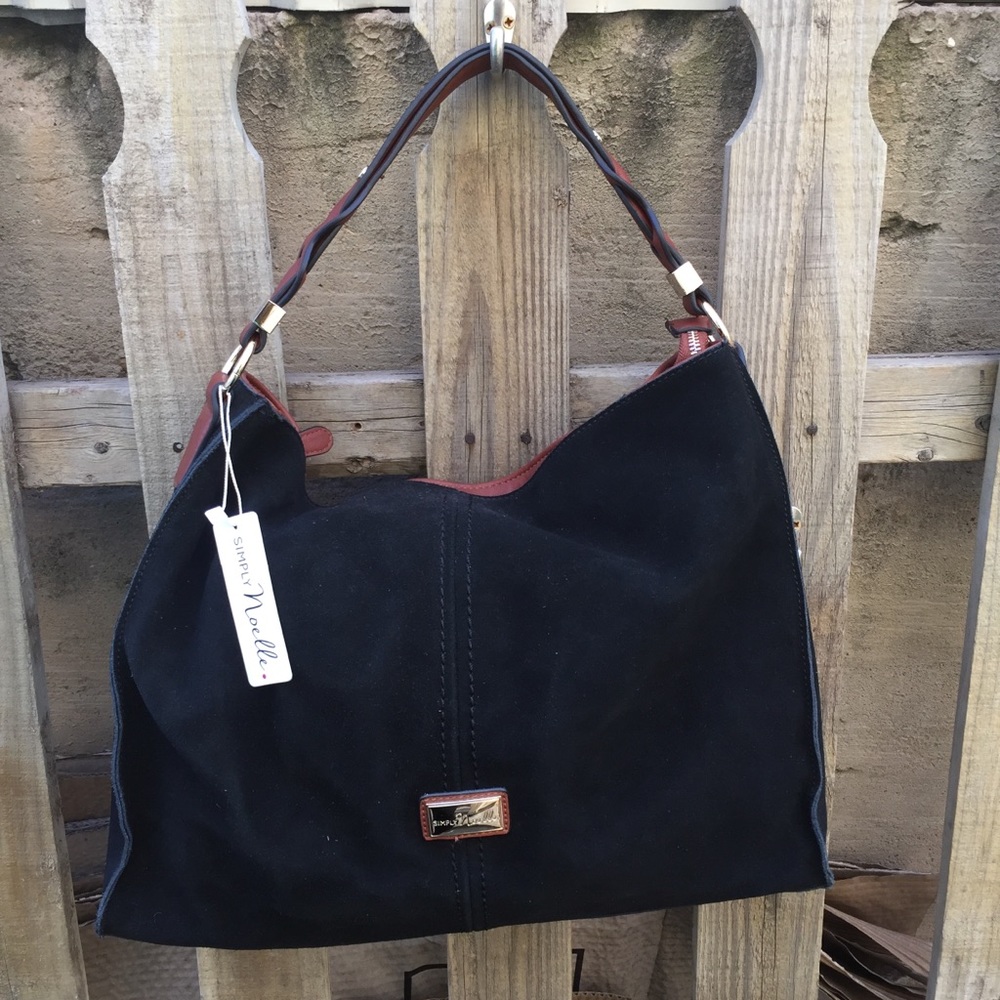 Simply Noelle Black Biltmore Hobo Handbag